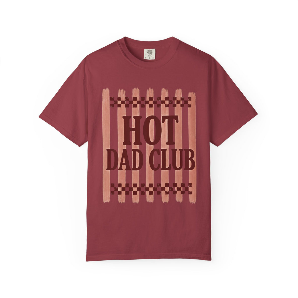 Hot Dad Club T-Shirt — Retro Check Fathers' Day Tee