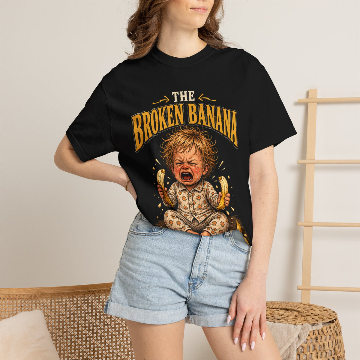 The Broken Banana T-Shirt – Funny Crying Baby Graphic Tee