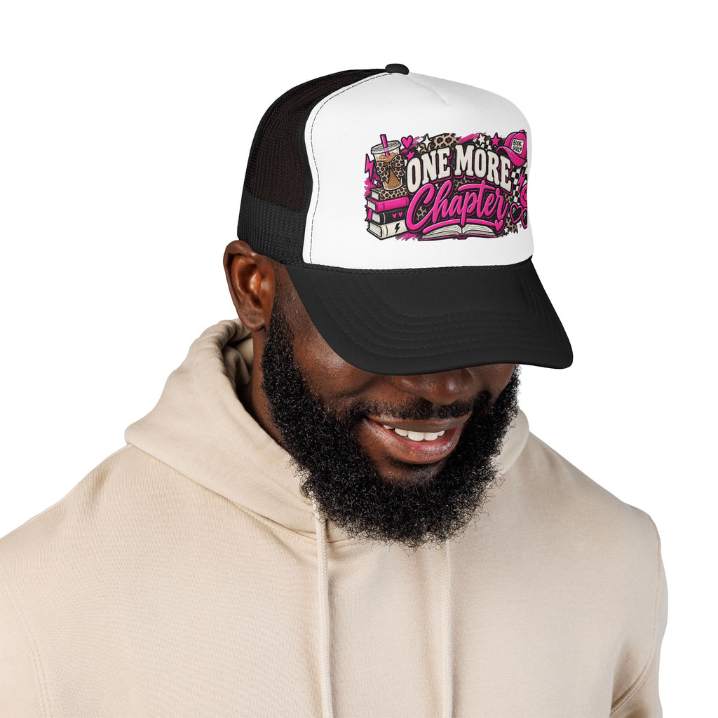 One More Chapter Trucker Hat — Book Lover Foam Cap