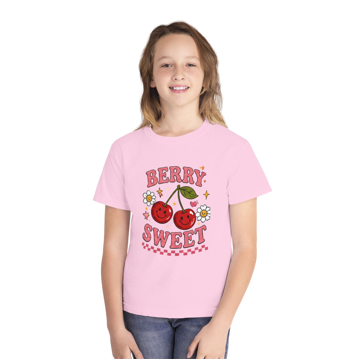 Berry Sweet Youth Tee – Cute Cherry Graphic Kids T-Shirt
