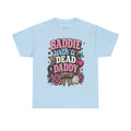 Baddie With a Dead Daddy Tee — Edgy Gothic Floral Graphic T‑Shirt