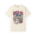 Overthinker Graphic Tee — "Hold On Let Me Overthink This" Retro Skull T‑Shirt