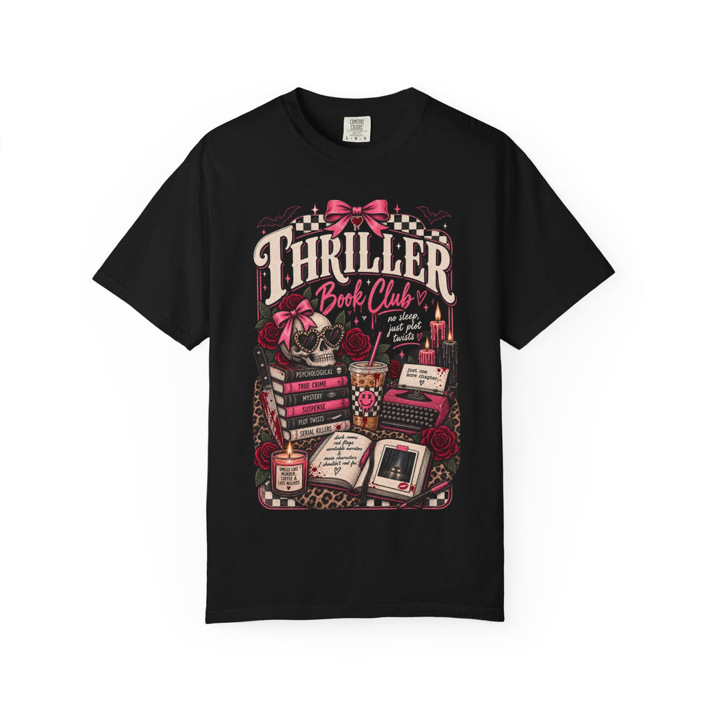 Thriller Book Club T-Shirt — Gothic Mystery Reader Tee
