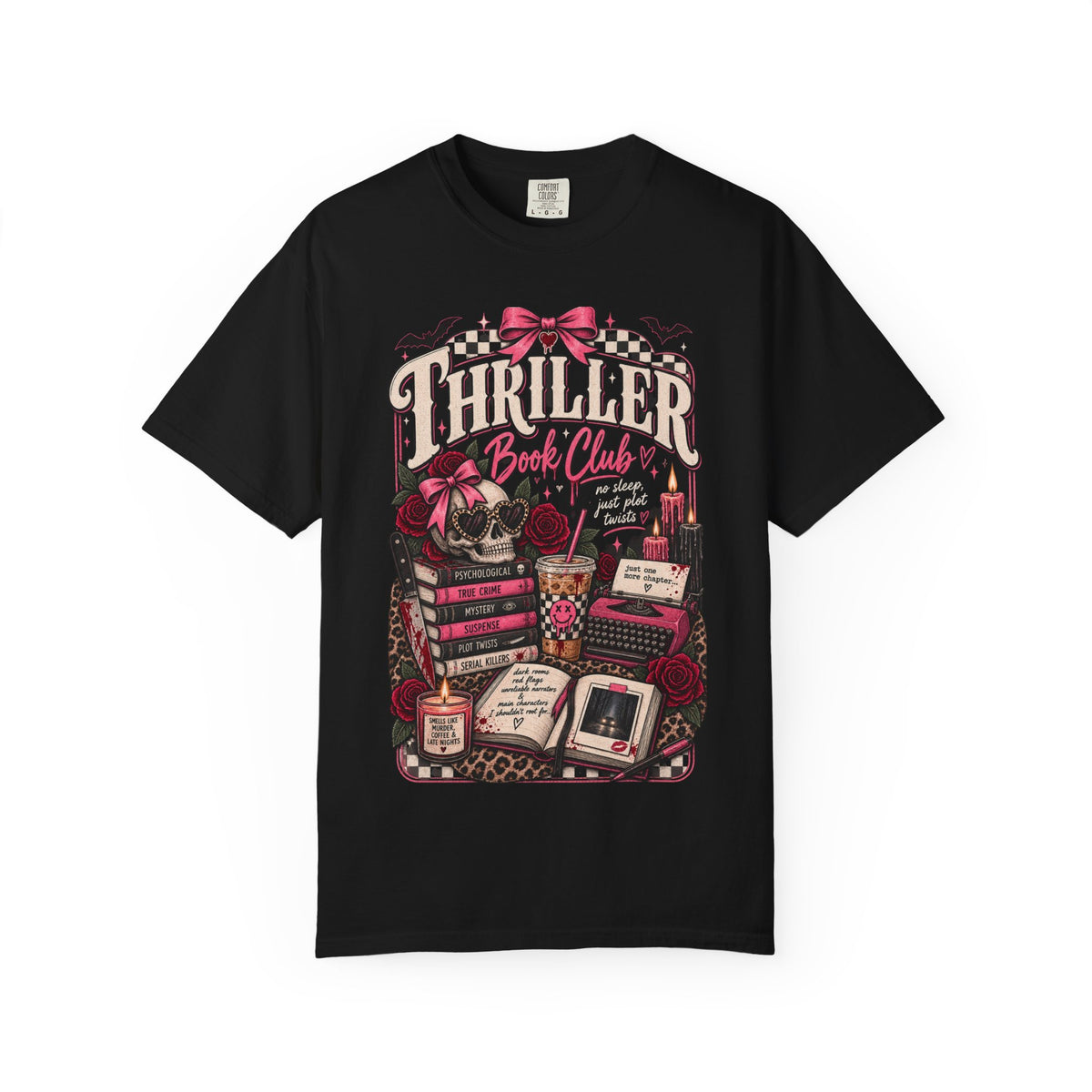 Thriller Book Club T-Shirt — Gothic Mystery Reader Tee