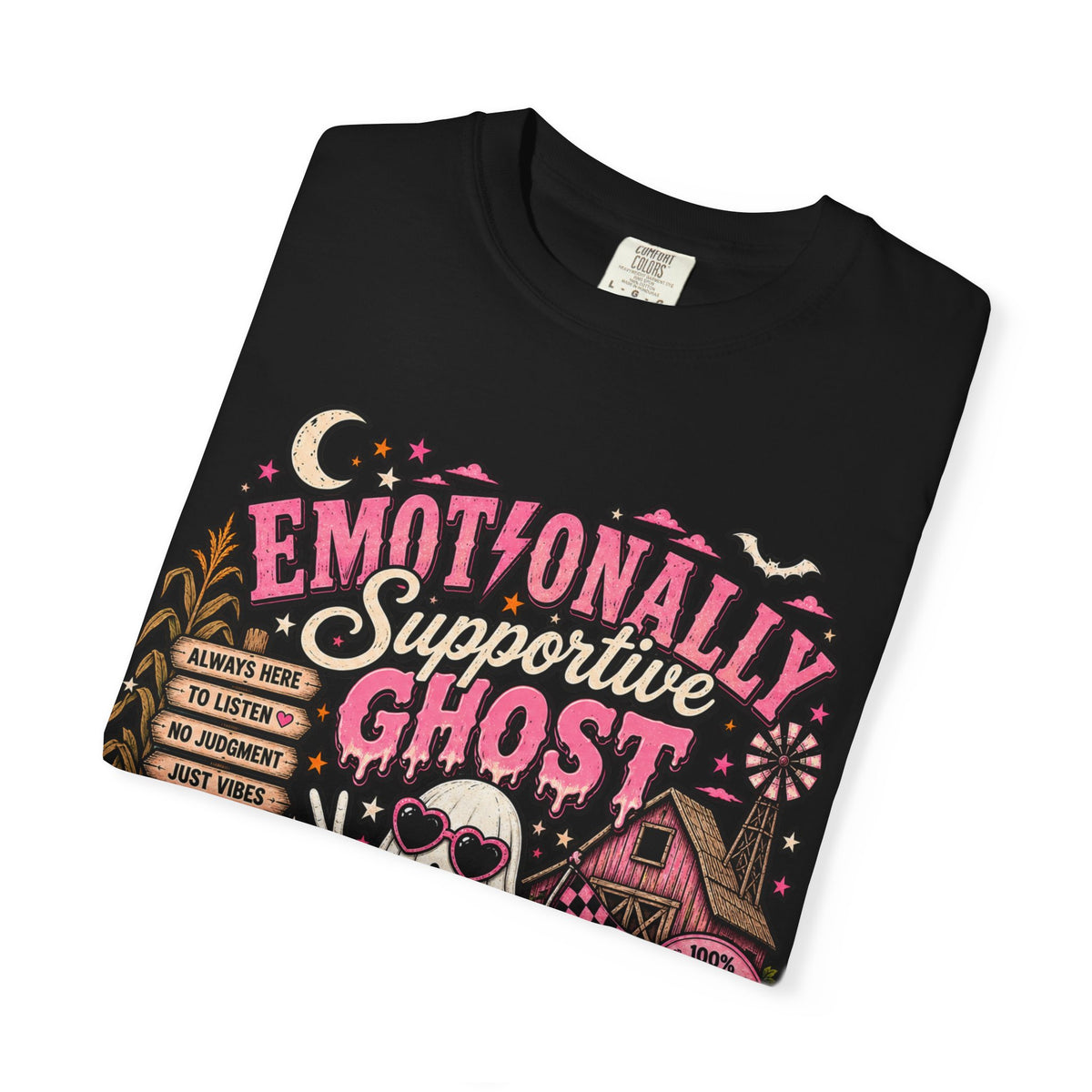 Halloween "Emotionally Supportive Ghost" T-Shirt