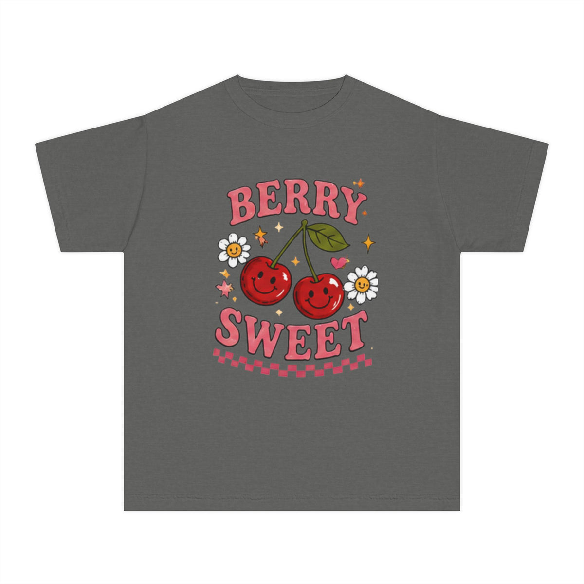 Berry Sweet Youth Tee – Cute Cherry Graphic Kids T-Shirt