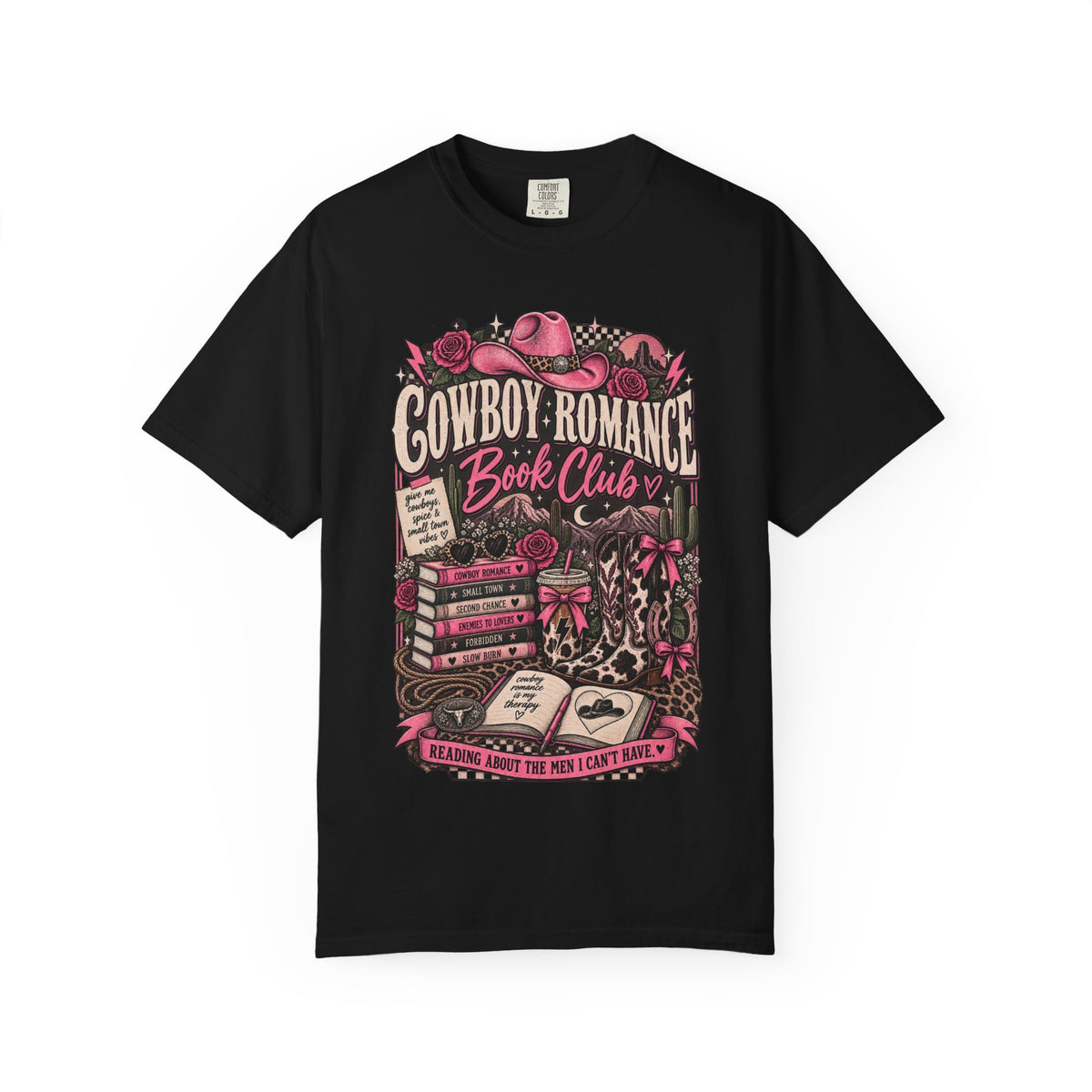 Cowboy Romance Book Club T-Shirt — Western Reader Graphic Tee
