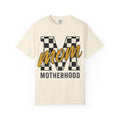 Mom Motherhood T-Shirt — Checker M Graphic Tee for Moms