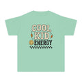 Cool Kid Energy Youth Tee — Retro Smile Lightning Graphic Shirt