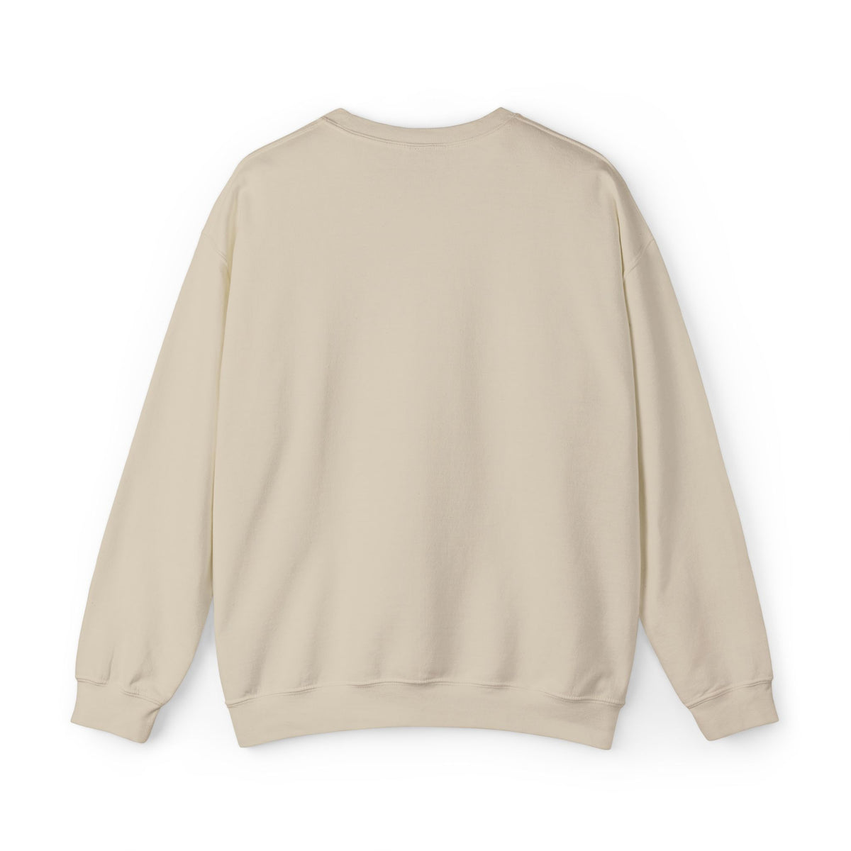 White Minimalist Crewneck Sweatshirt with Subtle Quote Print