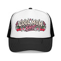Cool Mom Shit Trucker Hat — Retro Cherry Rockabilly Foam Mesh Cap