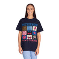 Motherhood Is My Cardio T-Shirt — Cute Patchwork Mom Graphic Tee