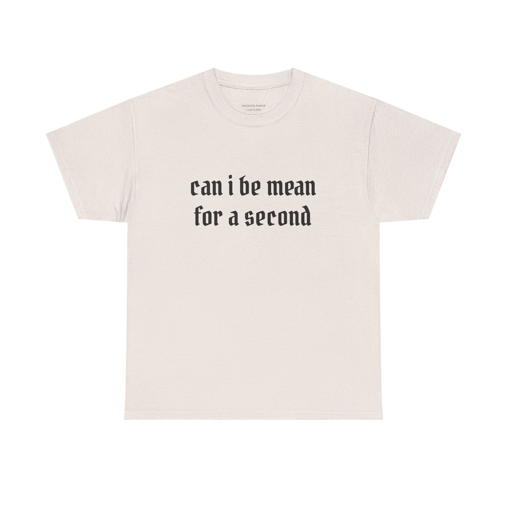 Can I Be Mean For A Second Tee — Funny Sarcastic Graphic T-Shirt
