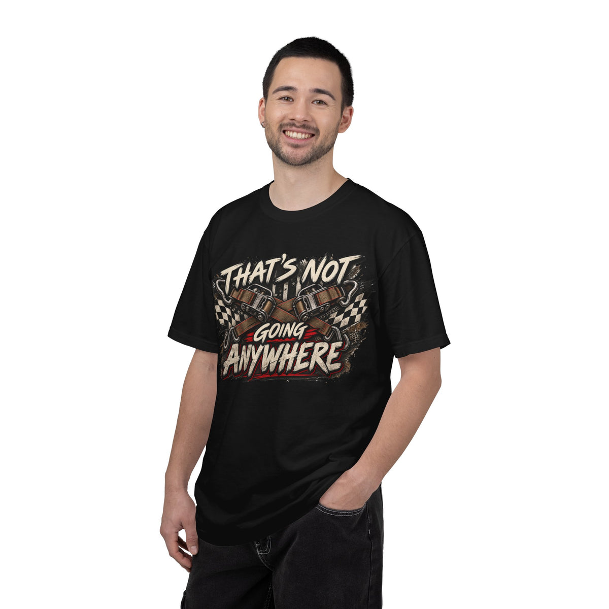 T-Shirt — "That’s Not Going Anywhere" Vintage Racing Graphic Tee