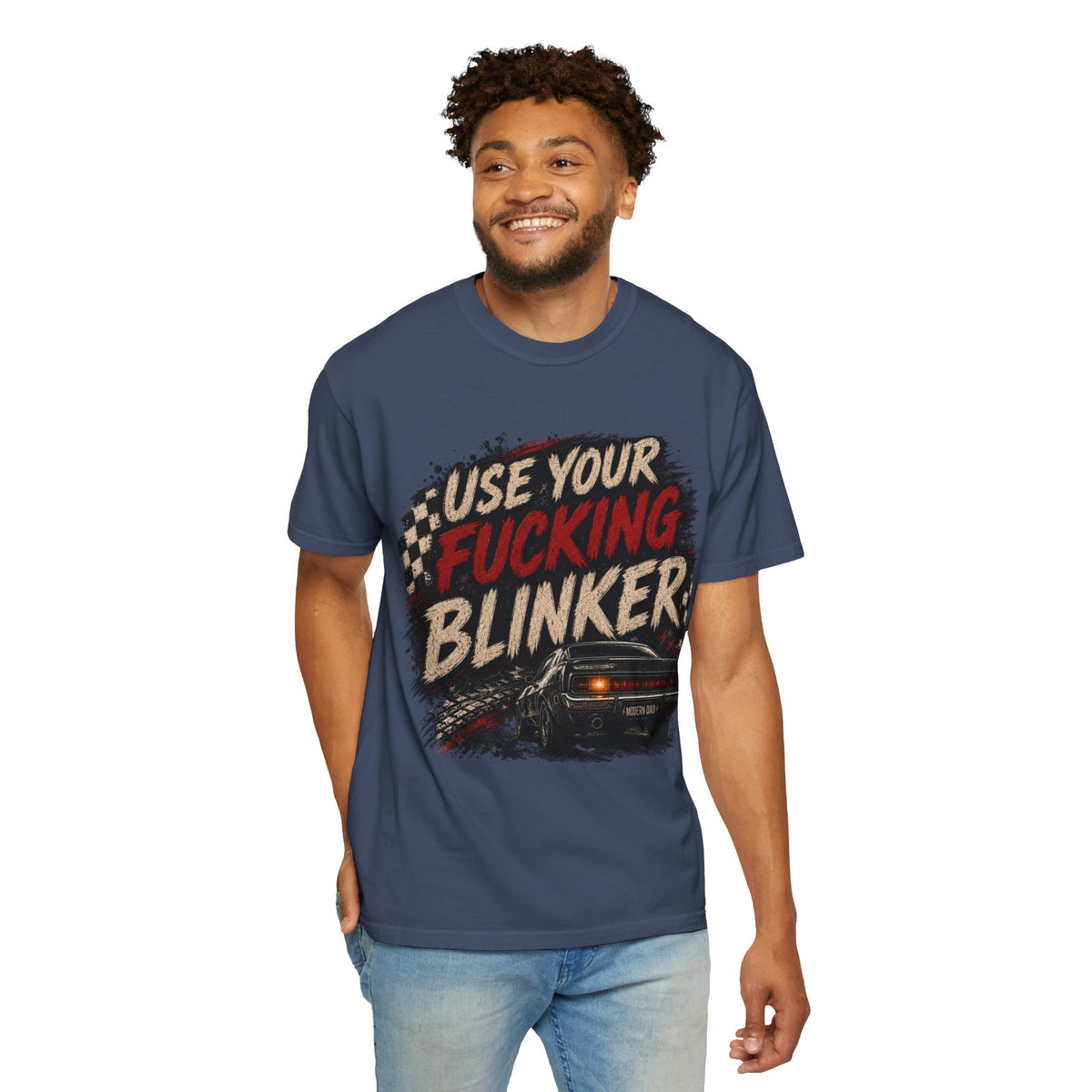 T-Shirt — "Use Your F*cking Blinker" Vintage Car Signal Tee