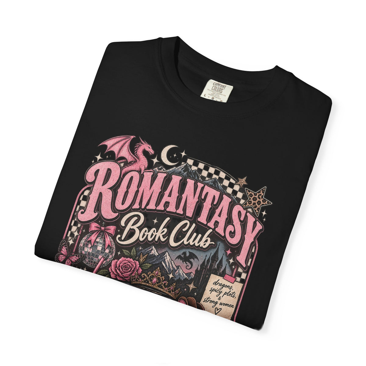Romantasy Book Club T-Shirt — Cozy Gothic Romance Reader Tee