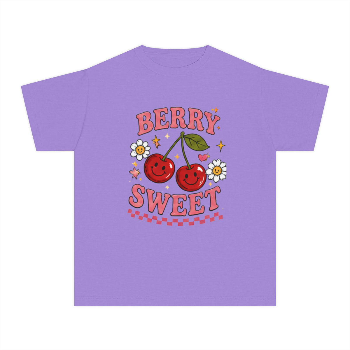 Berry Sweet Youth Tee – Cute Cherry Graphic Kids T-Shirt