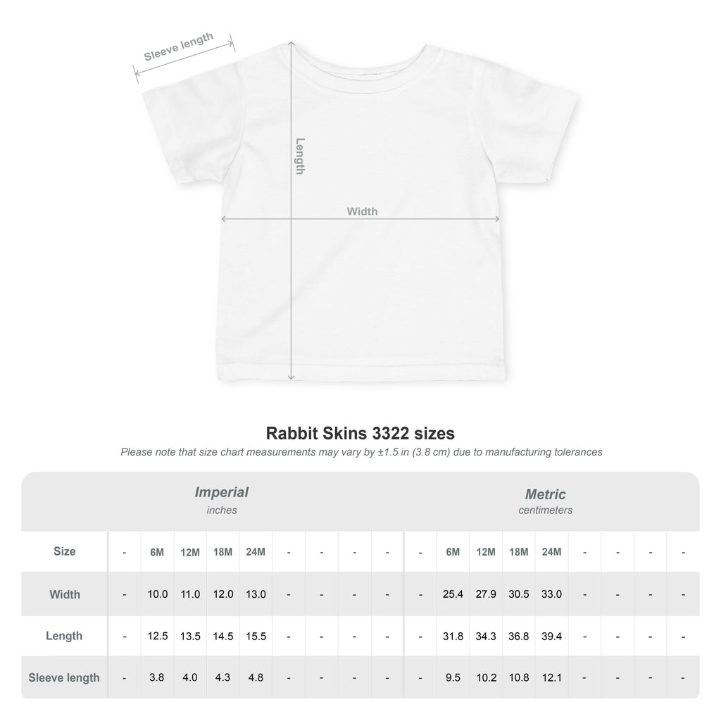 Infant Tee — "Just Here for the Garlic Bread" Cute Baby Shirt
