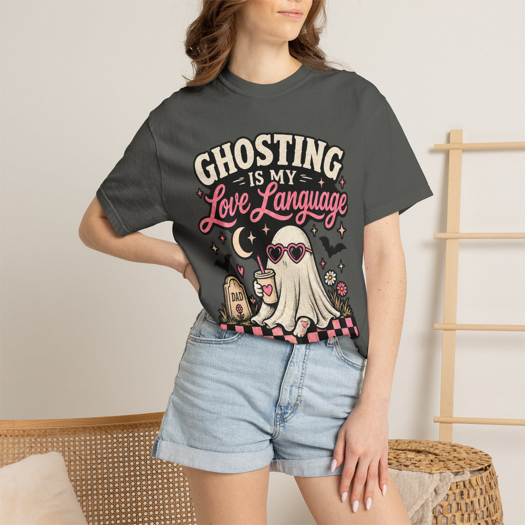 Ghosting Is My Love Language T-Shirt — Cute Retro Ghost Graphic Tee