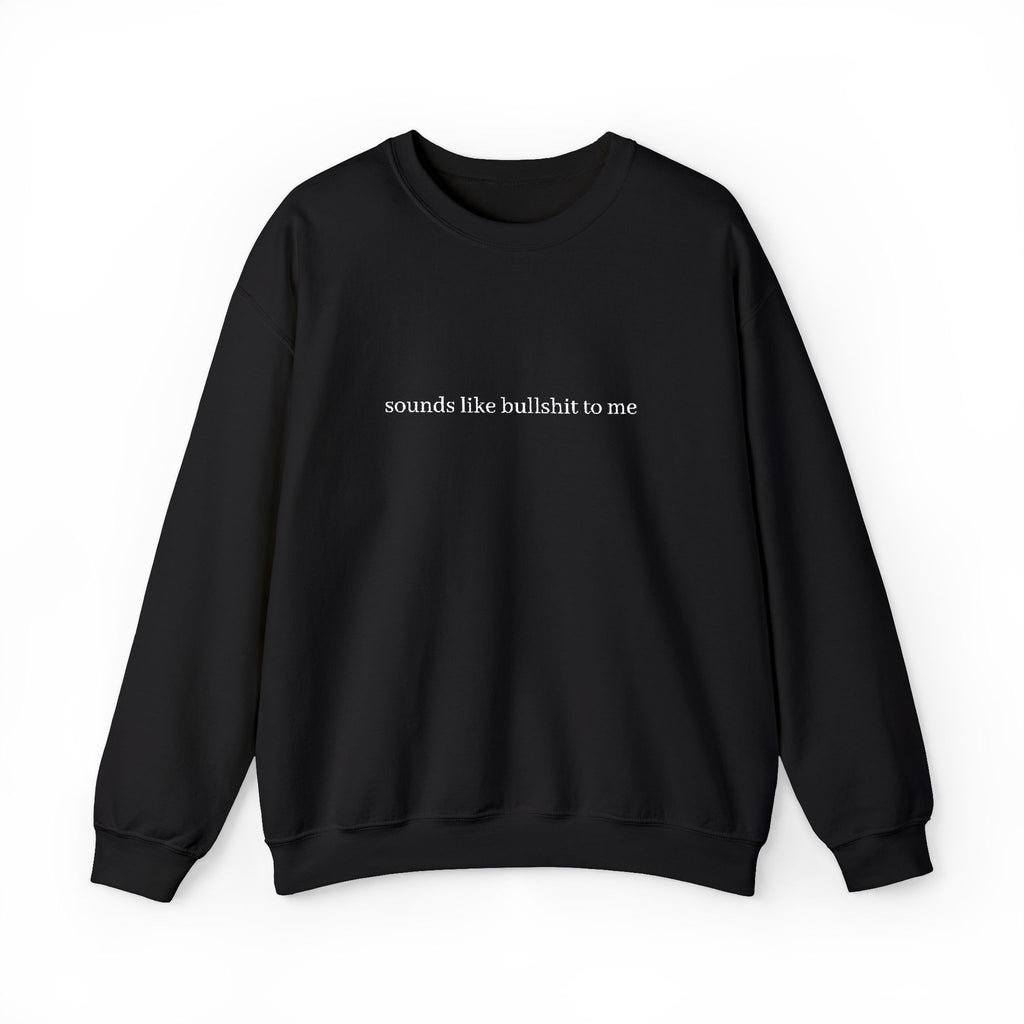 Minimal White Crewneck Sweatshirt — Subtle Center Script Design
