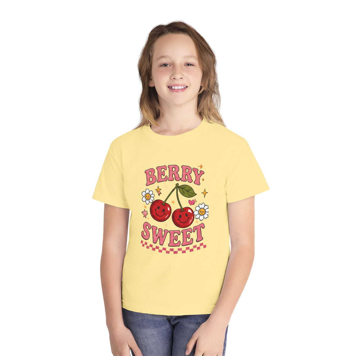 Berry Sweet Youth Tee – Cute Cherry Graphic Kids T-Shirt