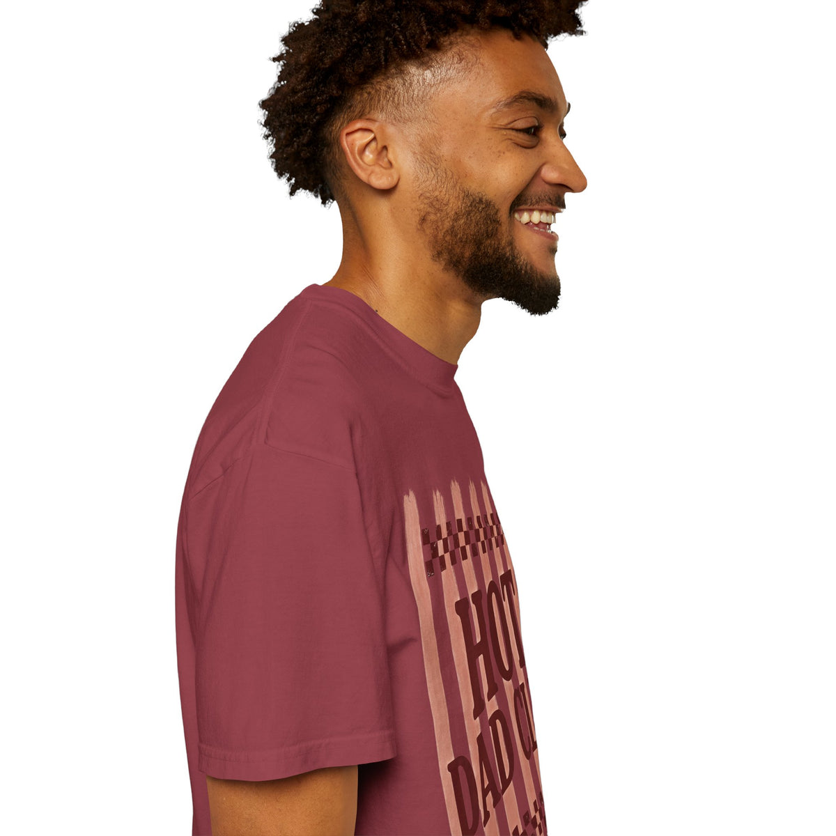 Hot Dad Club T-Shirt — Retro Check Fathers' Day Tee