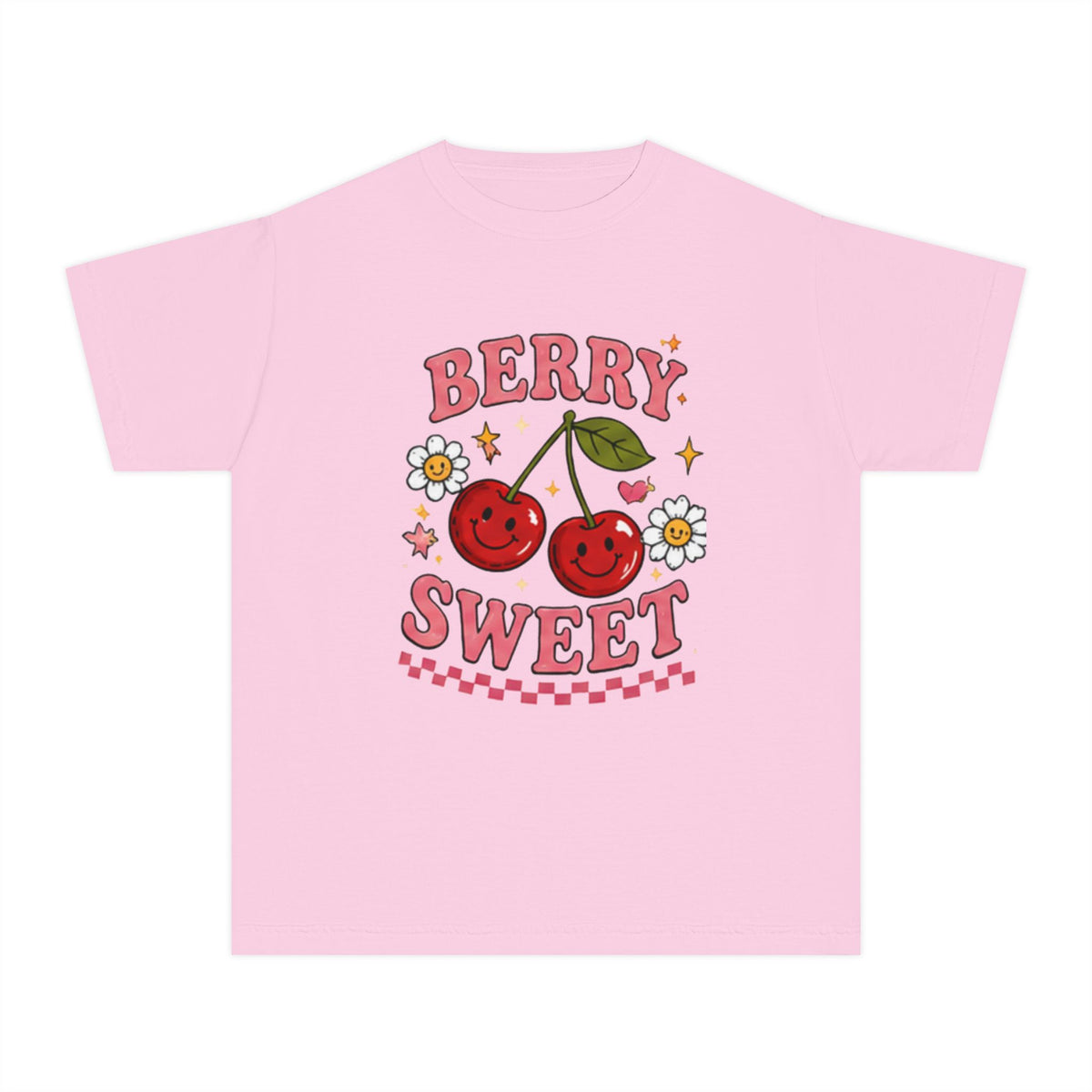 Berry Sweet Youth Tee – Cute Cherry Graphic Kids T-Shirt