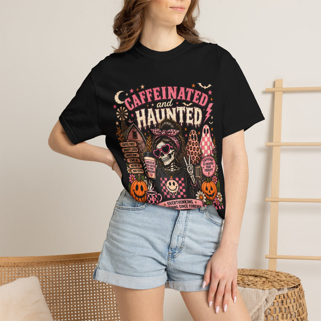 Caffeinated and Haunted T-Shirt