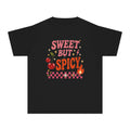 Sweet But Spicy Youth Tee — Cute Cherry & Flame Graphic Shirt for Kids