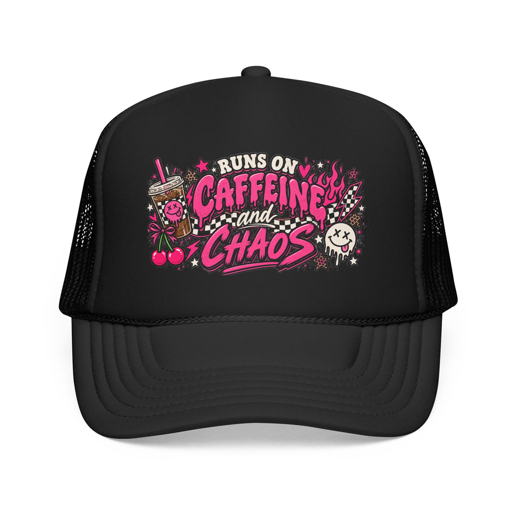 Runs on Caffeine and Chaos Trucker Hat