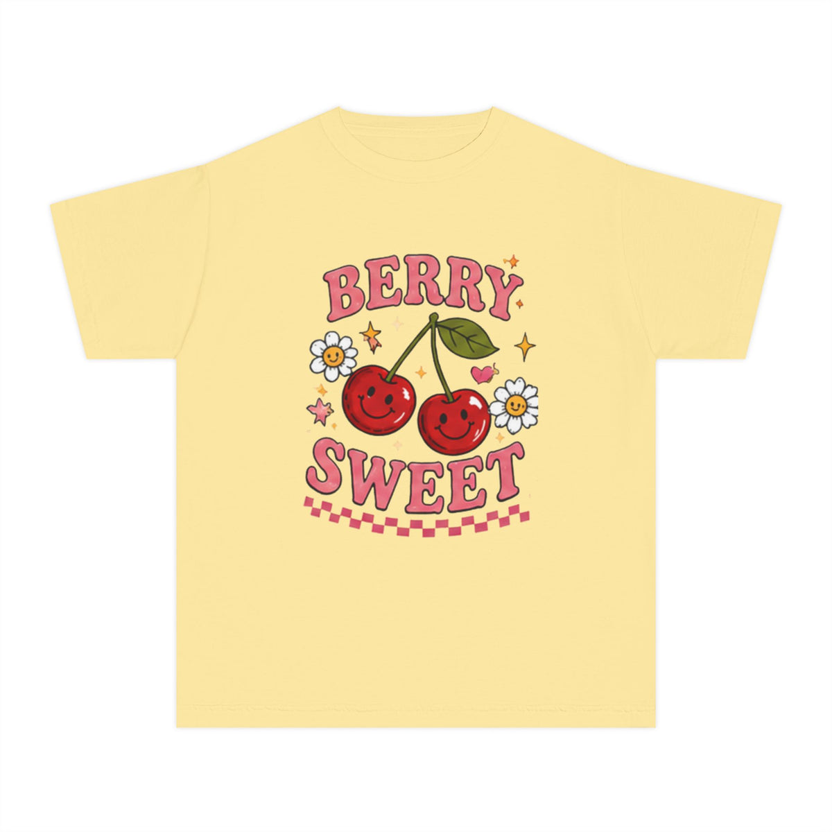 Berry Sweet Youth Tee – Cute Cherry Graphic Kids T-Shirt
