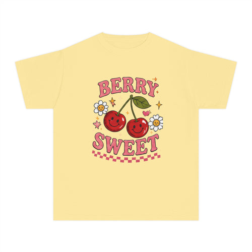 Berry Sweet Youth Tee – Cute Cherry Graphic Kids T-Shirt