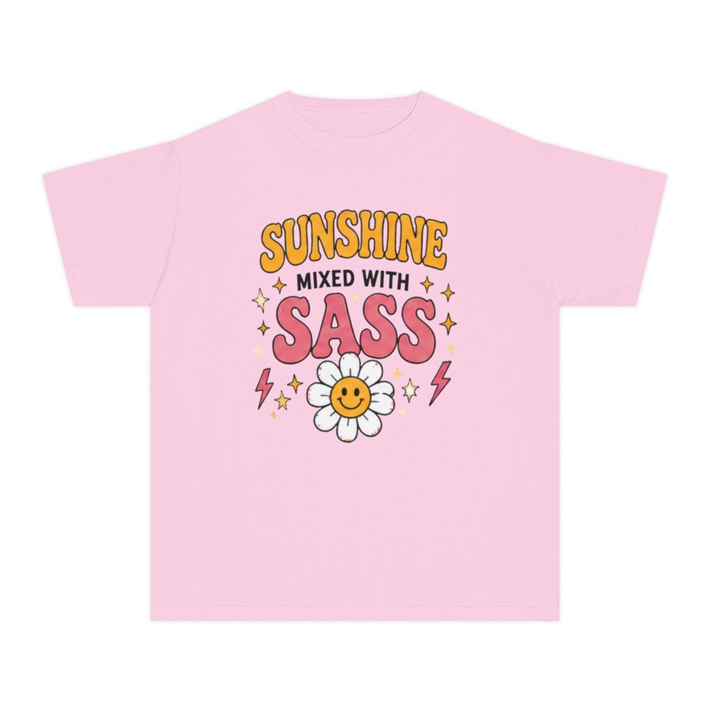 Youth Tee — "Sunshine Mixed With Sass" Daisy Graphic