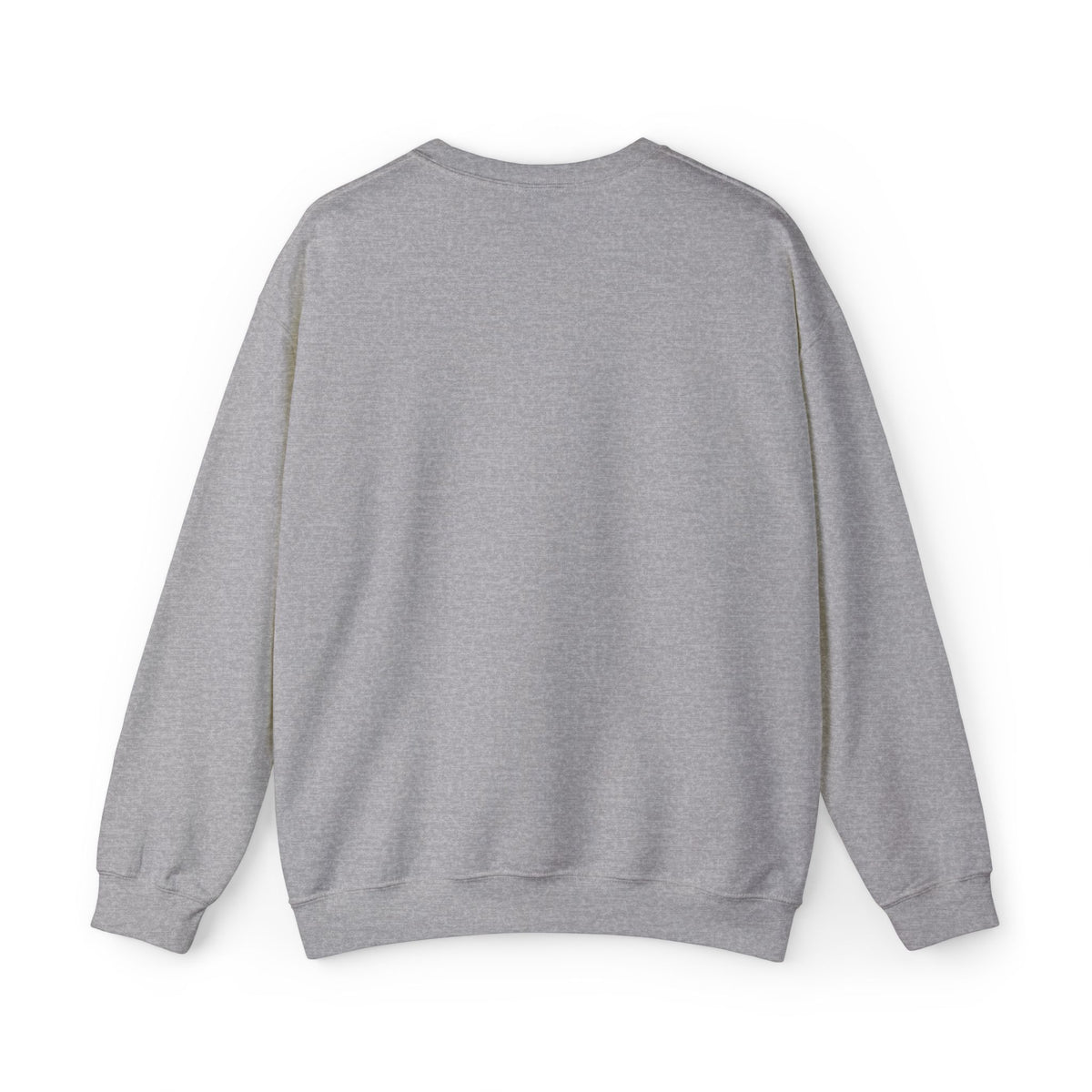 Minimalist Black Crewneck Sweatshirt with Subtle Center Text