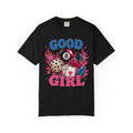 Good Girl Graphic T-Shirt — Retro Pool, Dice & Cards Design