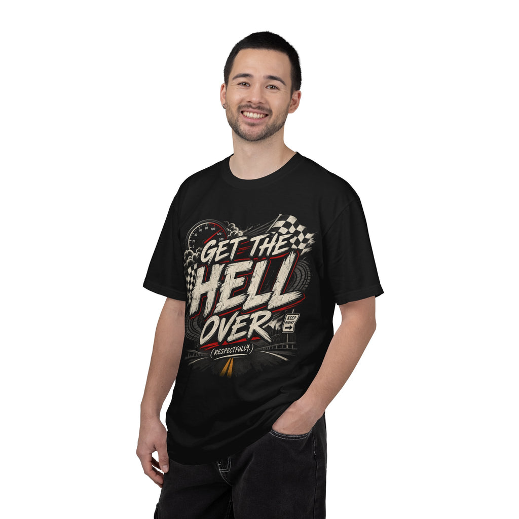 Get The Hell Over Racer Graphic T-Shirt