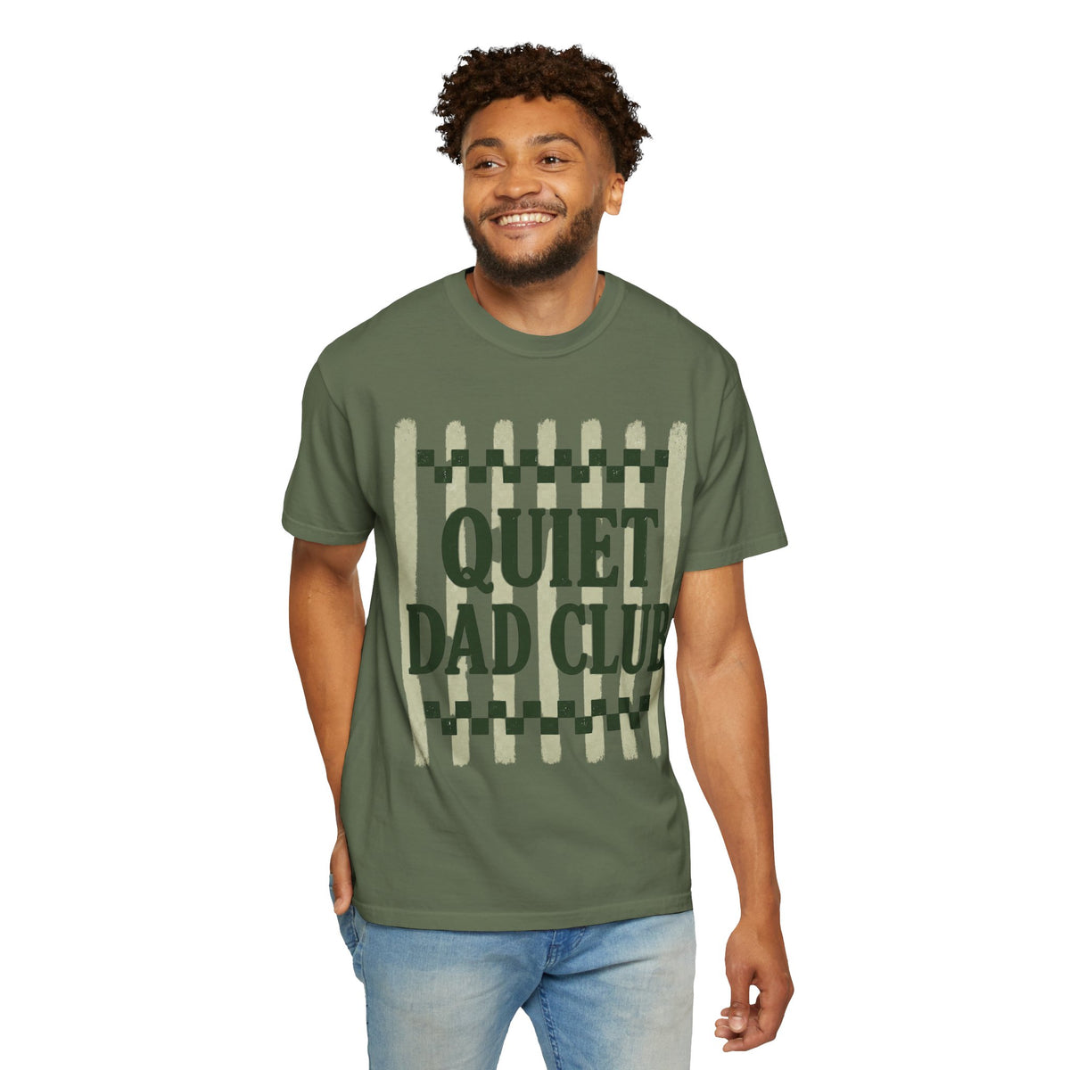 Quiet Dad Club T-Shirt — Vintage Green Graphic Tee for Fathers