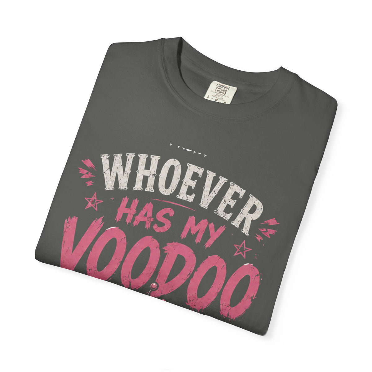 Voodoo Doll T‑Shirt — "Whoever Has My Voodoo Doll" Funny Fitness Tee (Front/Back Treadmill Design)