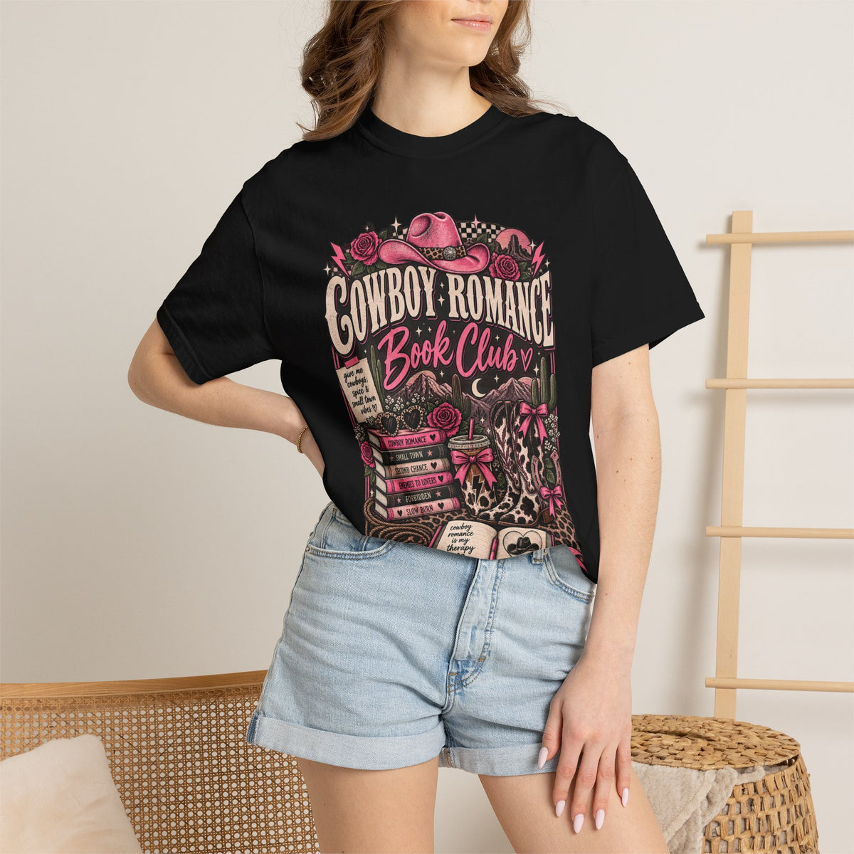 Cowboy Romance Book Club T-Shirt — Western Reader Graphic Tee