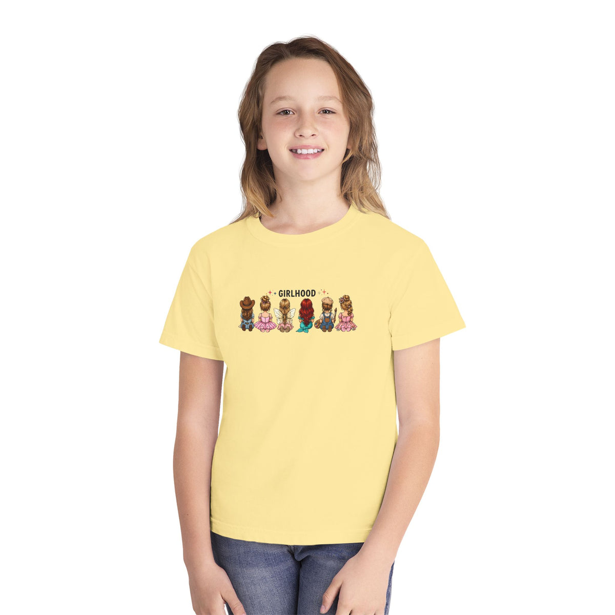 Girlhood Kids Tee — Cute Diverse Little Girls Graphic Shirt for Children