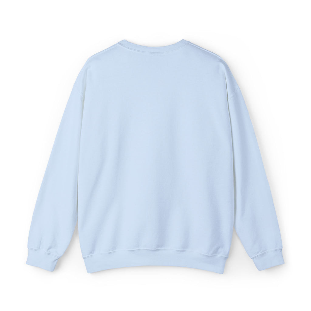 Minimalist Blue Script Crewneck Sweatshirt