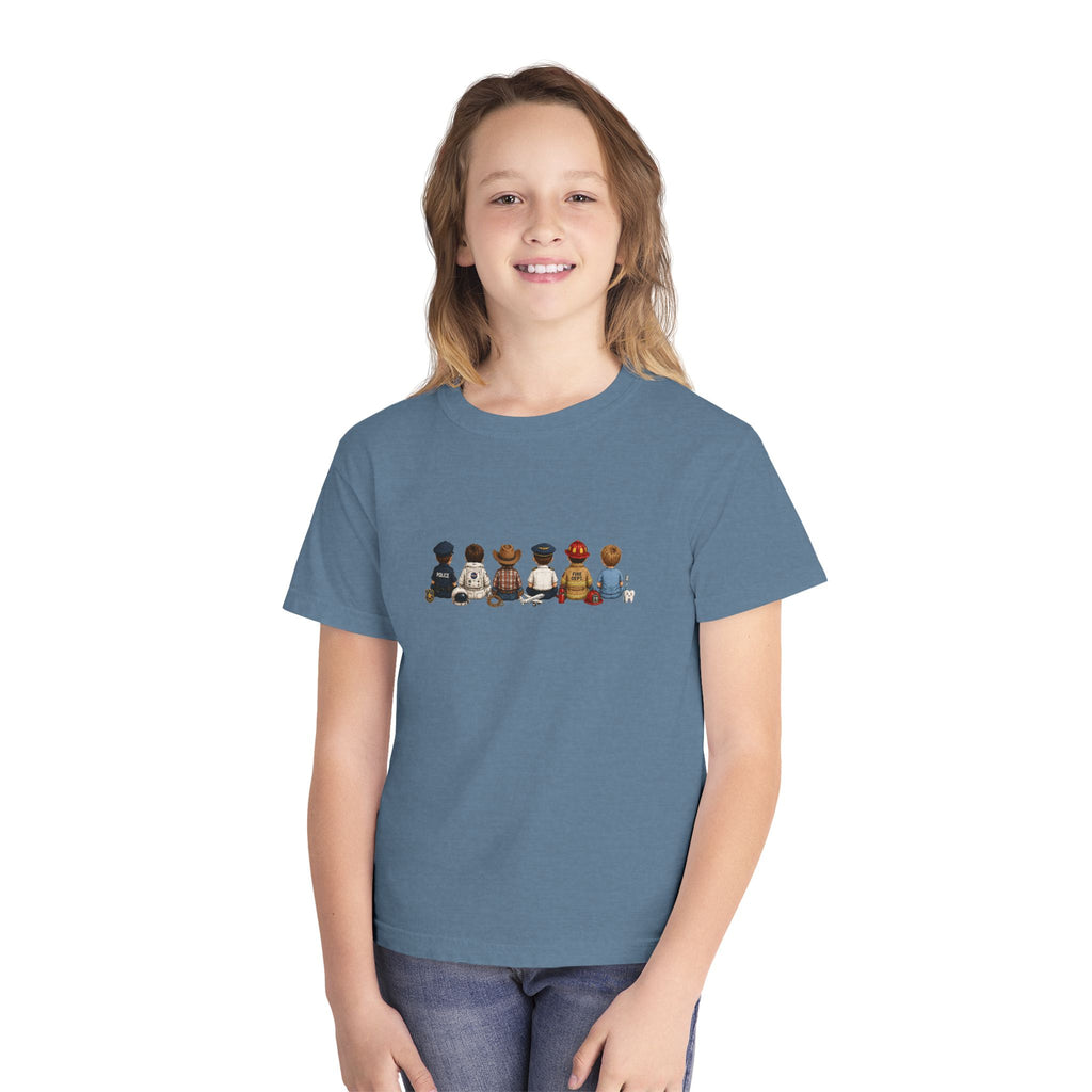 Kids' Adventure Crew Tee — Cute Back-Row Animal Friends Graphic Youth T‑Shirt