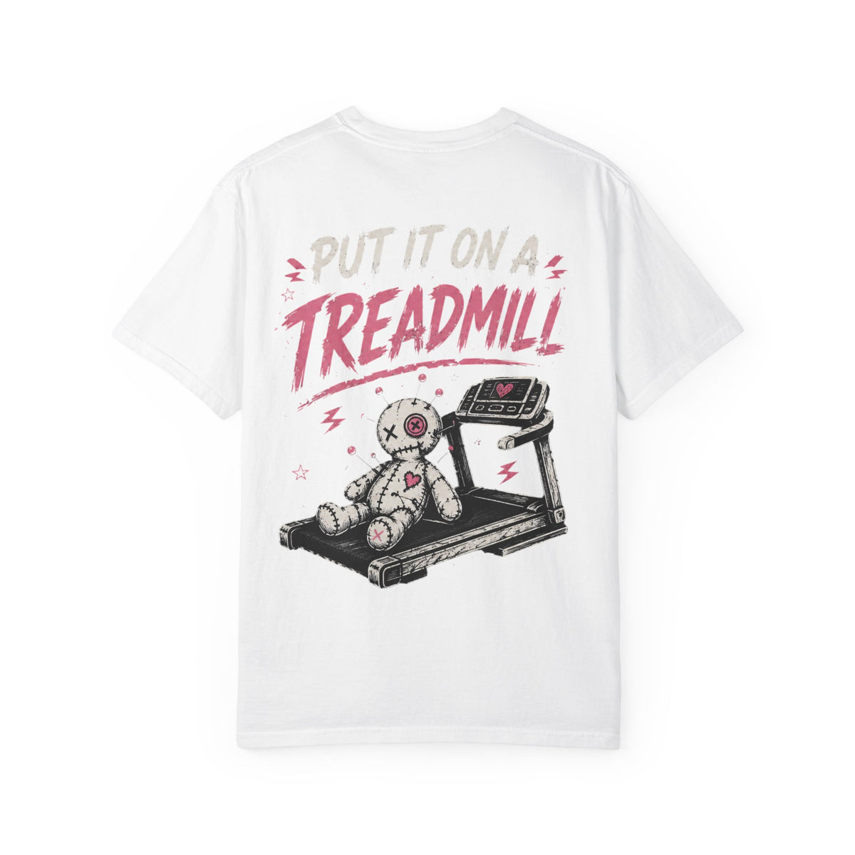 Voodoo Doll T‑Shirt — "Whoever Has My Voodoo Doll" Funny Fitness Tee (Front/Back Treadmill Design)