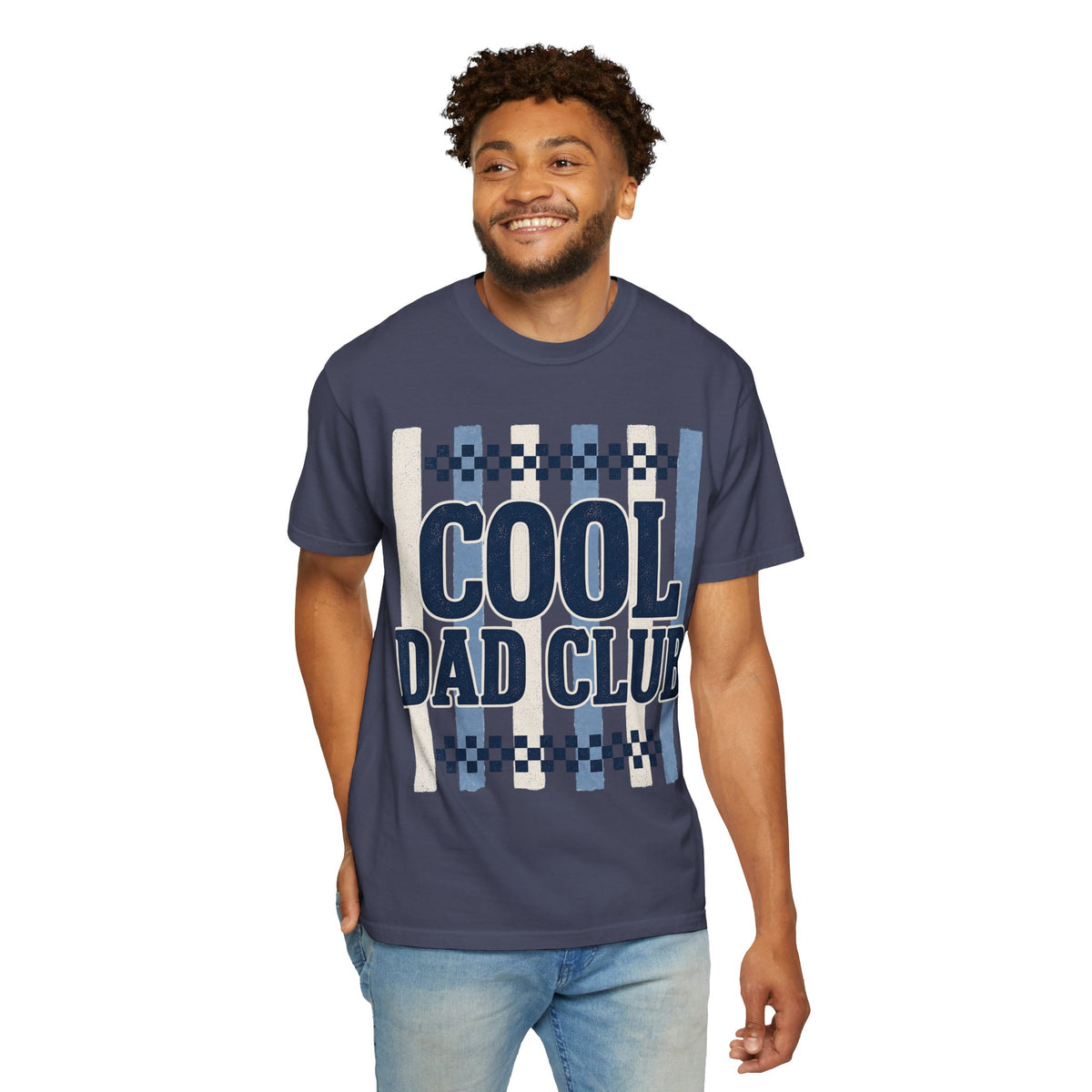 Cool Dad Club T-Shirt — Retro Checkered Fathers' Day Tee