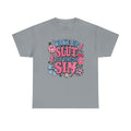 Graphic Tee — "Wake Up Slut, It's Time to Sin" Retro Pink Pop Design