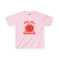 Kids Tee — "Little Miss Marinara" Cute Tomato Graphic Kids Shirt