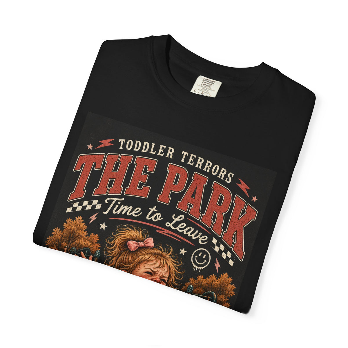 Toddler T-Shirt — "Toddler Terrors: The Park — Time to Leave" Vintage Playground Graphic