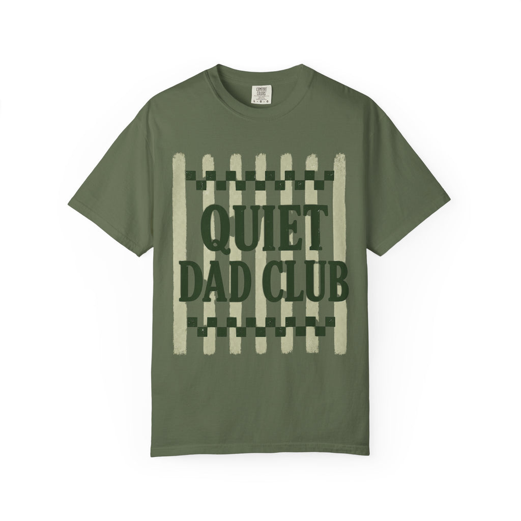 Quiet Dad Club T-Shirt — Vintage Green Graphic Tee for Fathers