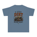Youth Tee – “A Little Dirt Never Hurt” Off‑Road Monster Truck Shirt