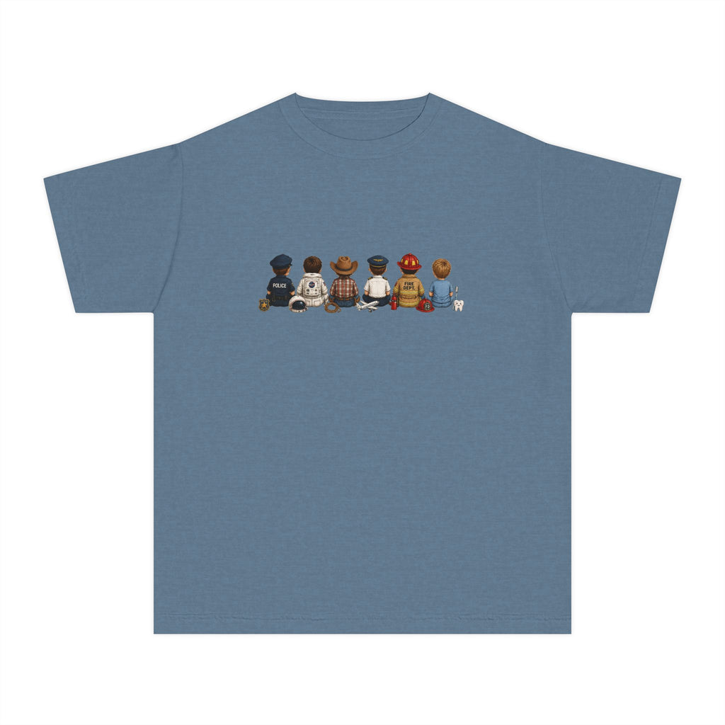 Kids' Adventure Crew Tee — Cute Back-Row Animal Friends Graphic Youth T‑Shirt